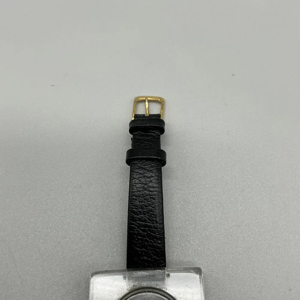 Vintage Royal Dynasty 17 Jewels Women Watch 35mm Square Dial Leather Manual Wind